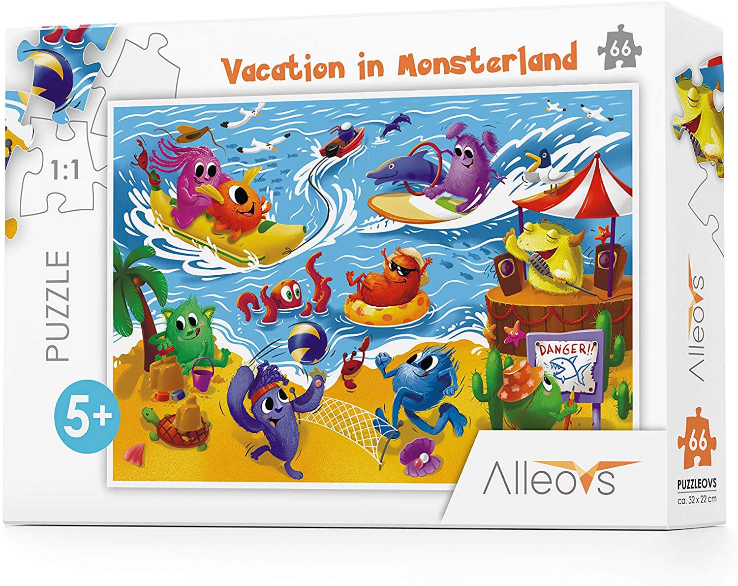 Puzzle für Kinder ab 5 Jahren „Vacation in Monsterland“ von ALLEOVS