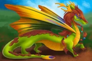 Drachen der Elemente - Memo Spiel - Erde Drache Drachen der Elemente - Erde Drache