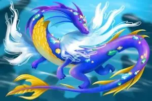 Drachen der Elemente - Memo Spiel - Wasser Drache Drachen der Elemente - Wasser Drache