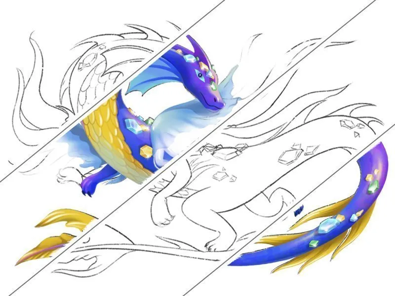 Malvorlagen Drachen zum kostenlosen download