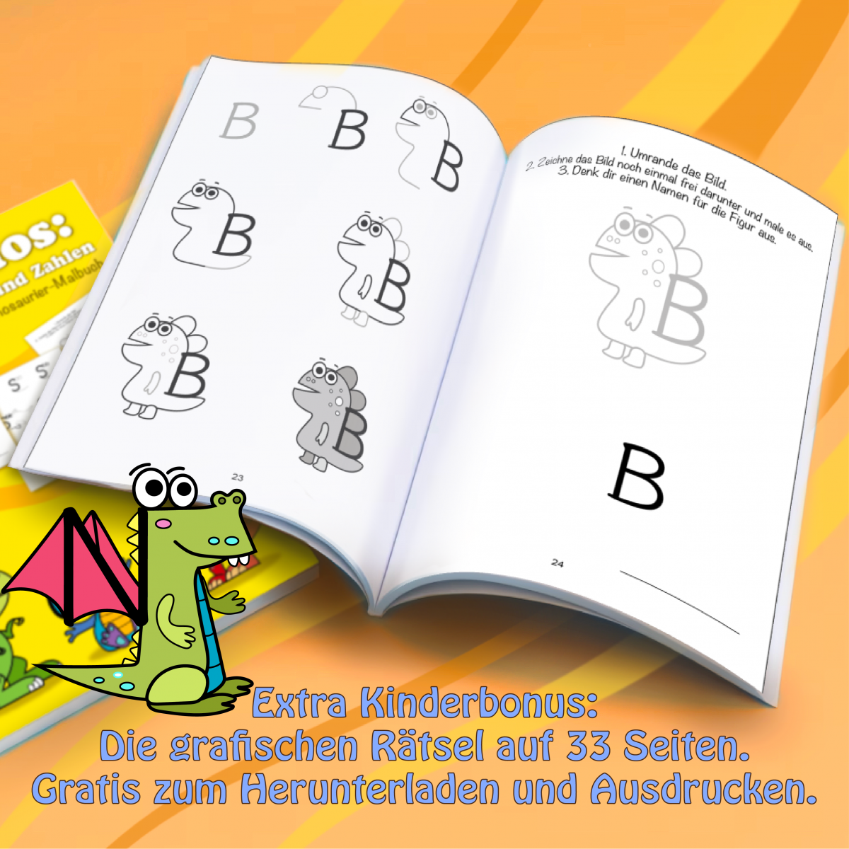 ABC Übungsheft und Malbuch zum Lernen Buchstaben